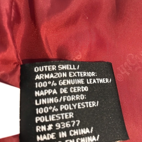 Red Leather Jacket - Picture 6 of 6